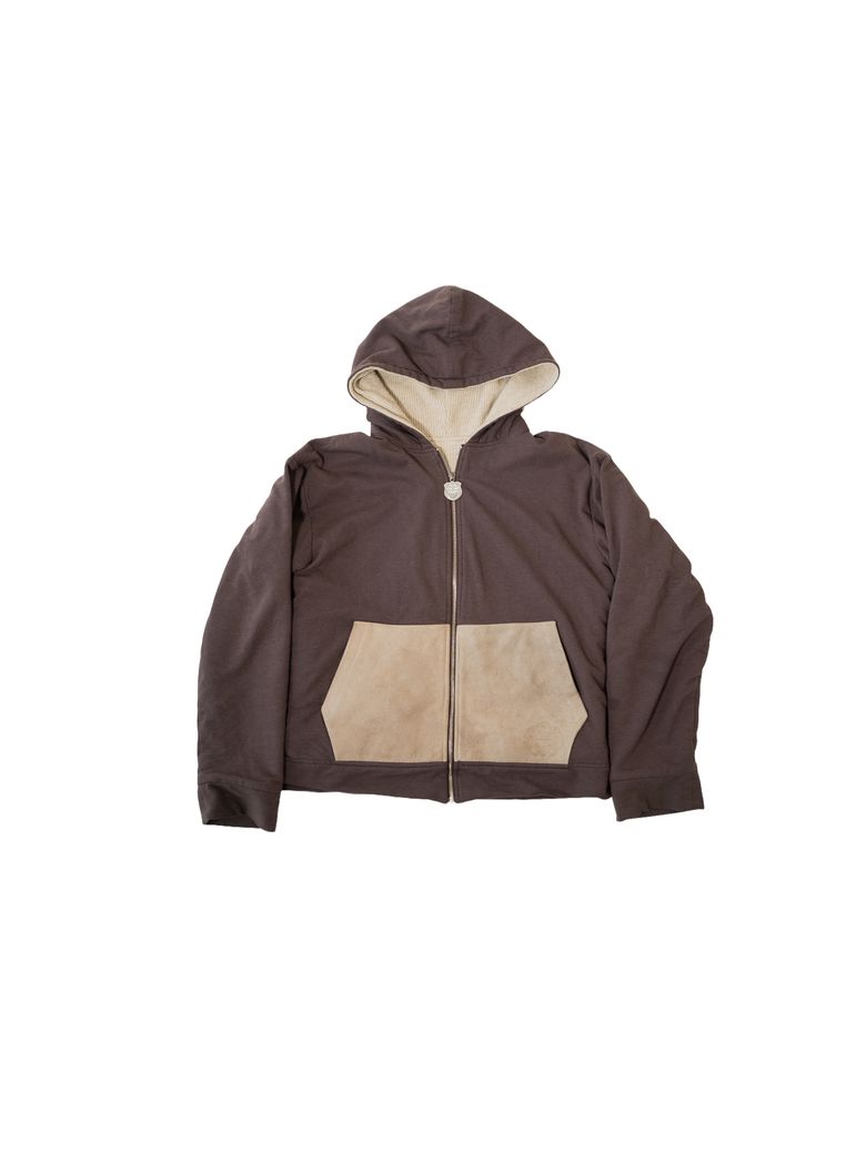 Hooded sweatshirt, brown